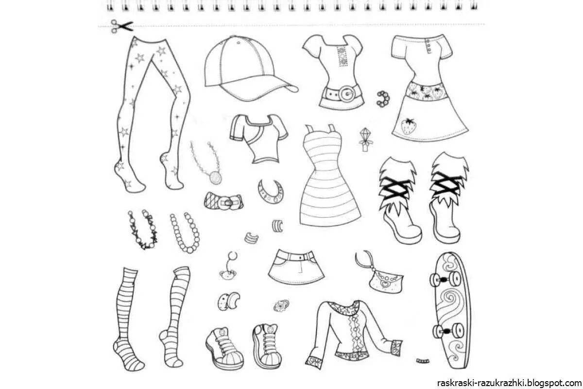 Fairy coloring clothes for girls 12 years old