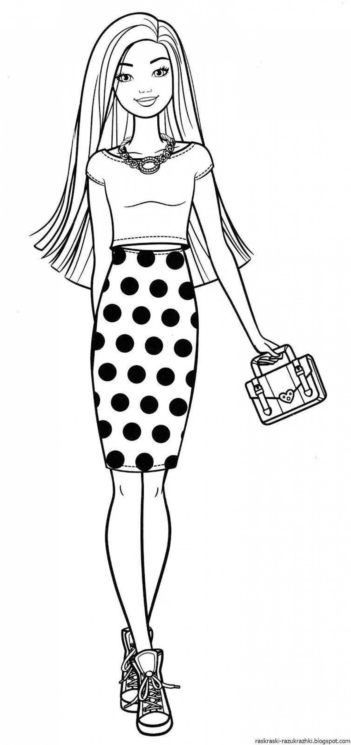 Bold coloring for girls 12 years old, clothes