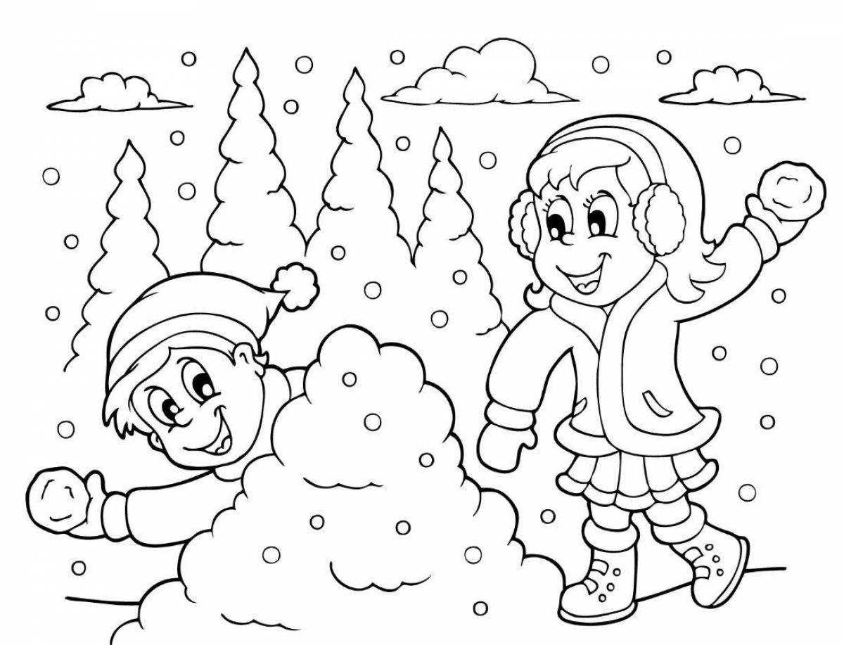 Exciting winter drawing