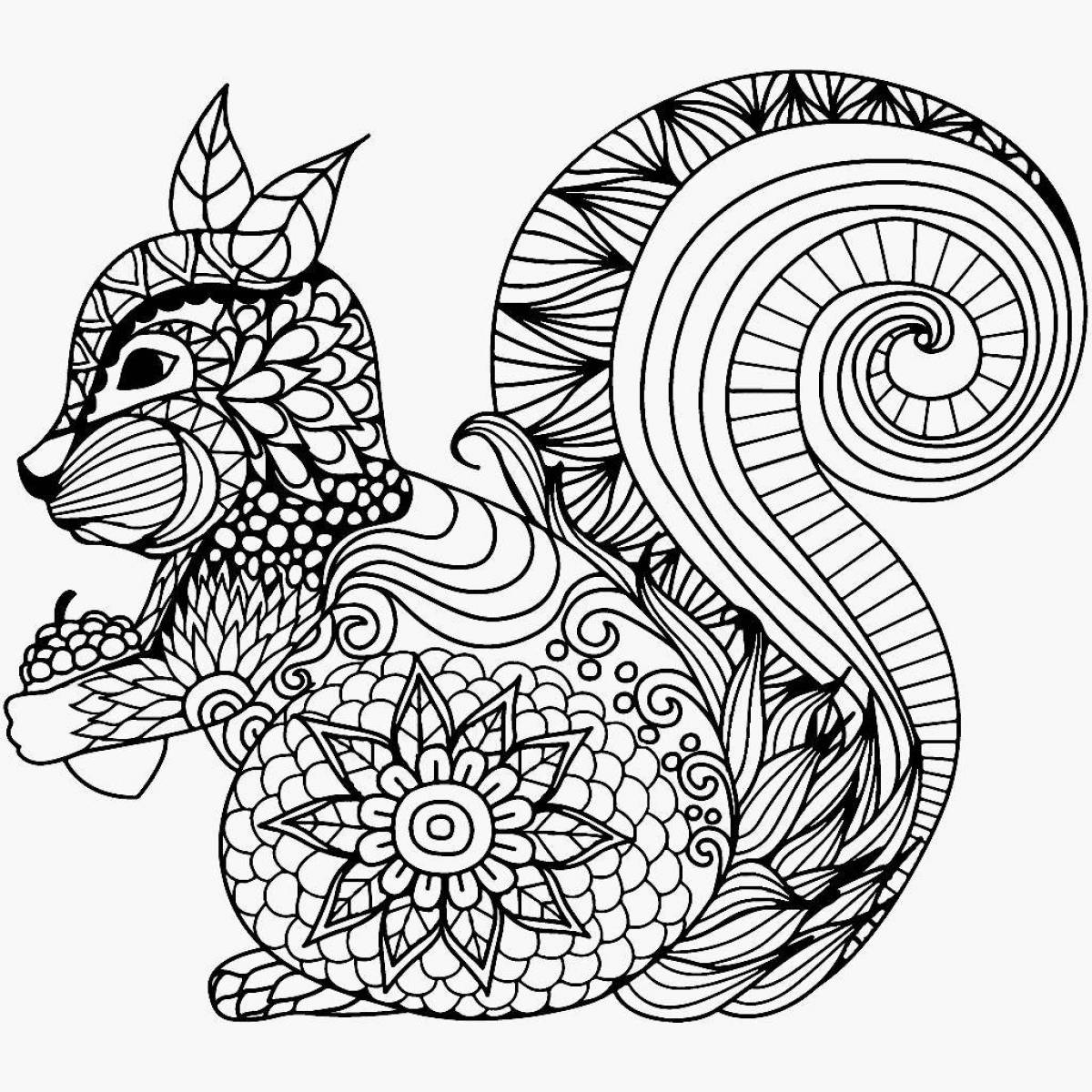A fascinating anti-stress coloring book for children aged 7
