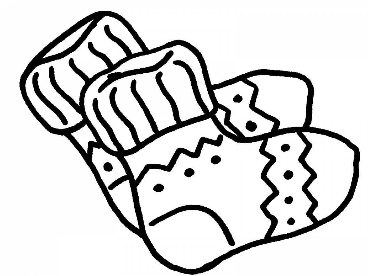 Раскраска Раскраска одежда и обувь color-blast