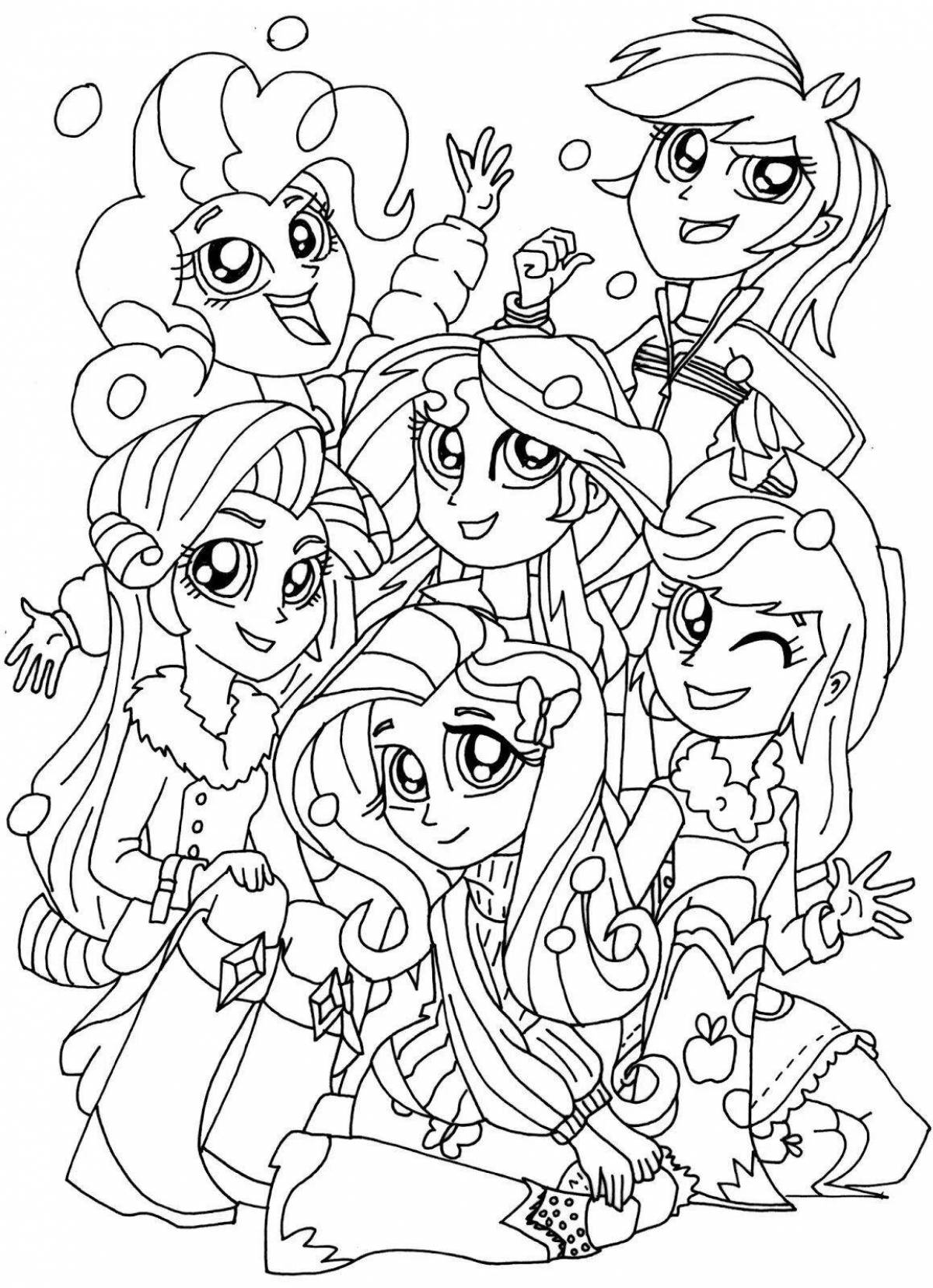 Terrific coloring pony equestria girls my little