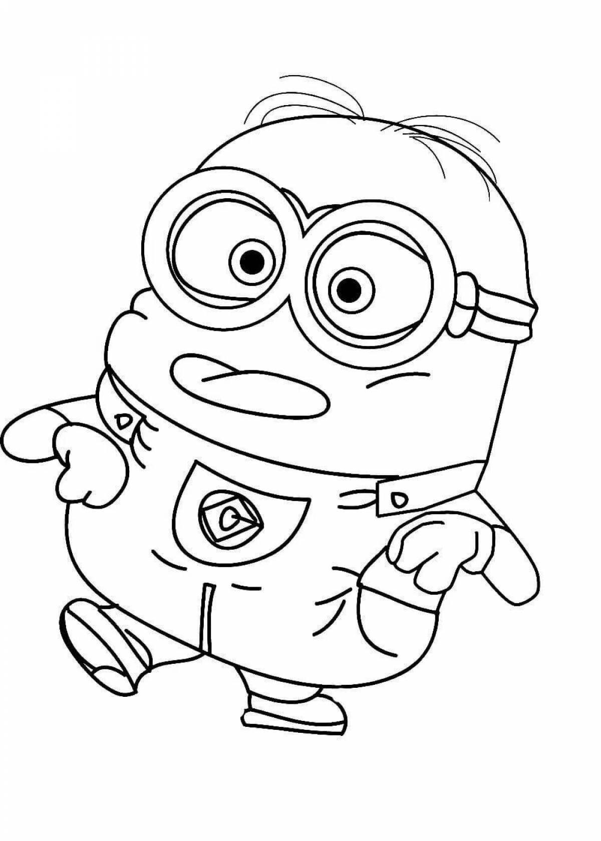 Minions playful coloring