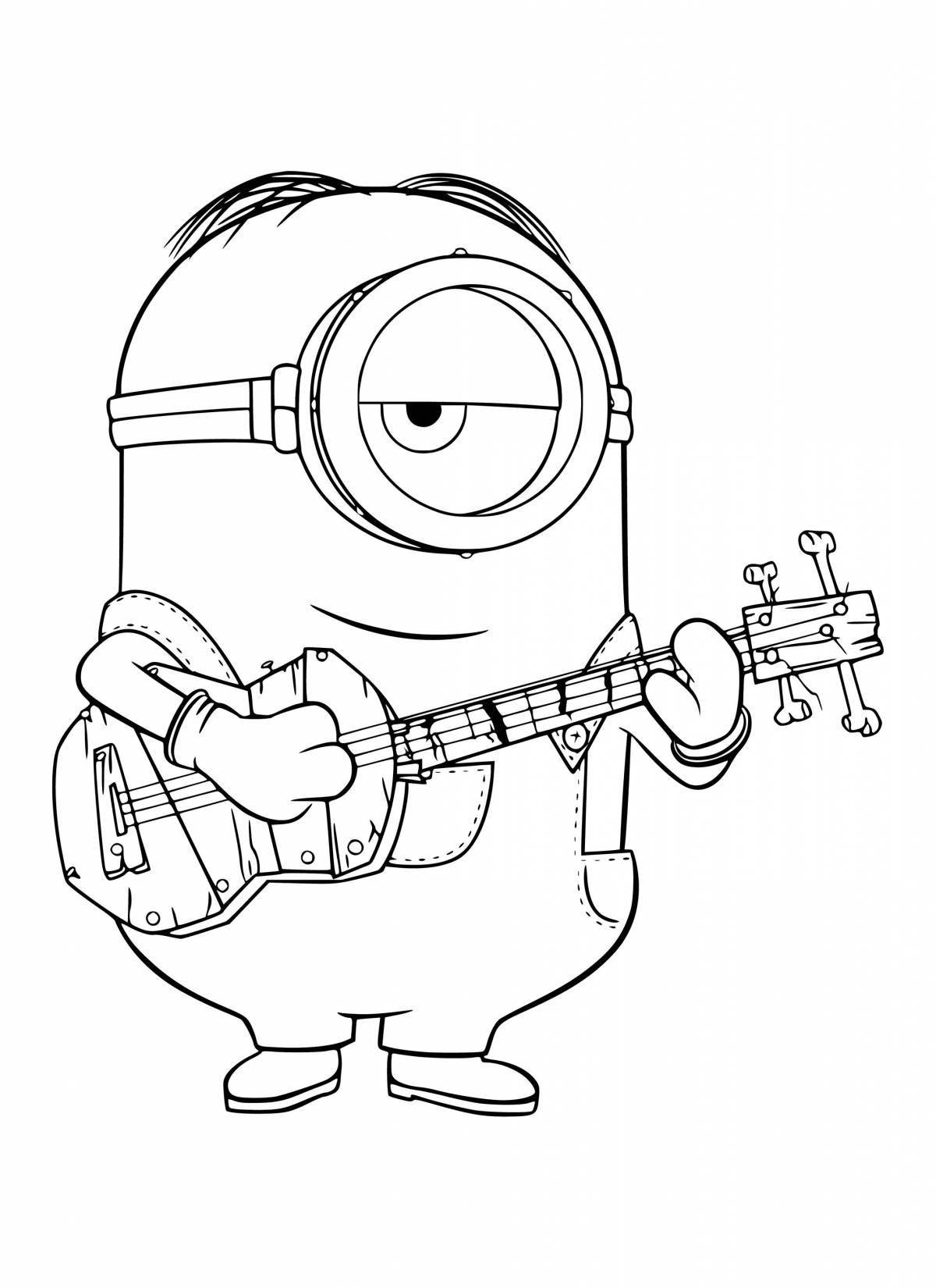 Exquisite coloring minions