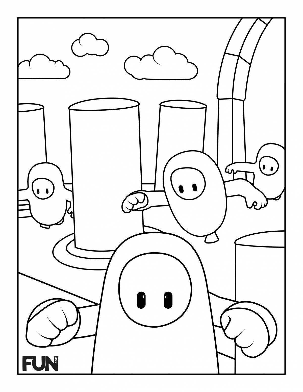 Happy coloring game on computer