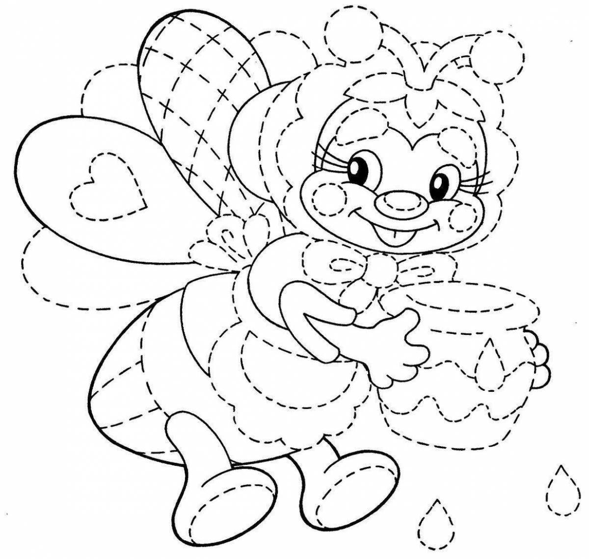 Delightful coloring book for girls 5-6 years old