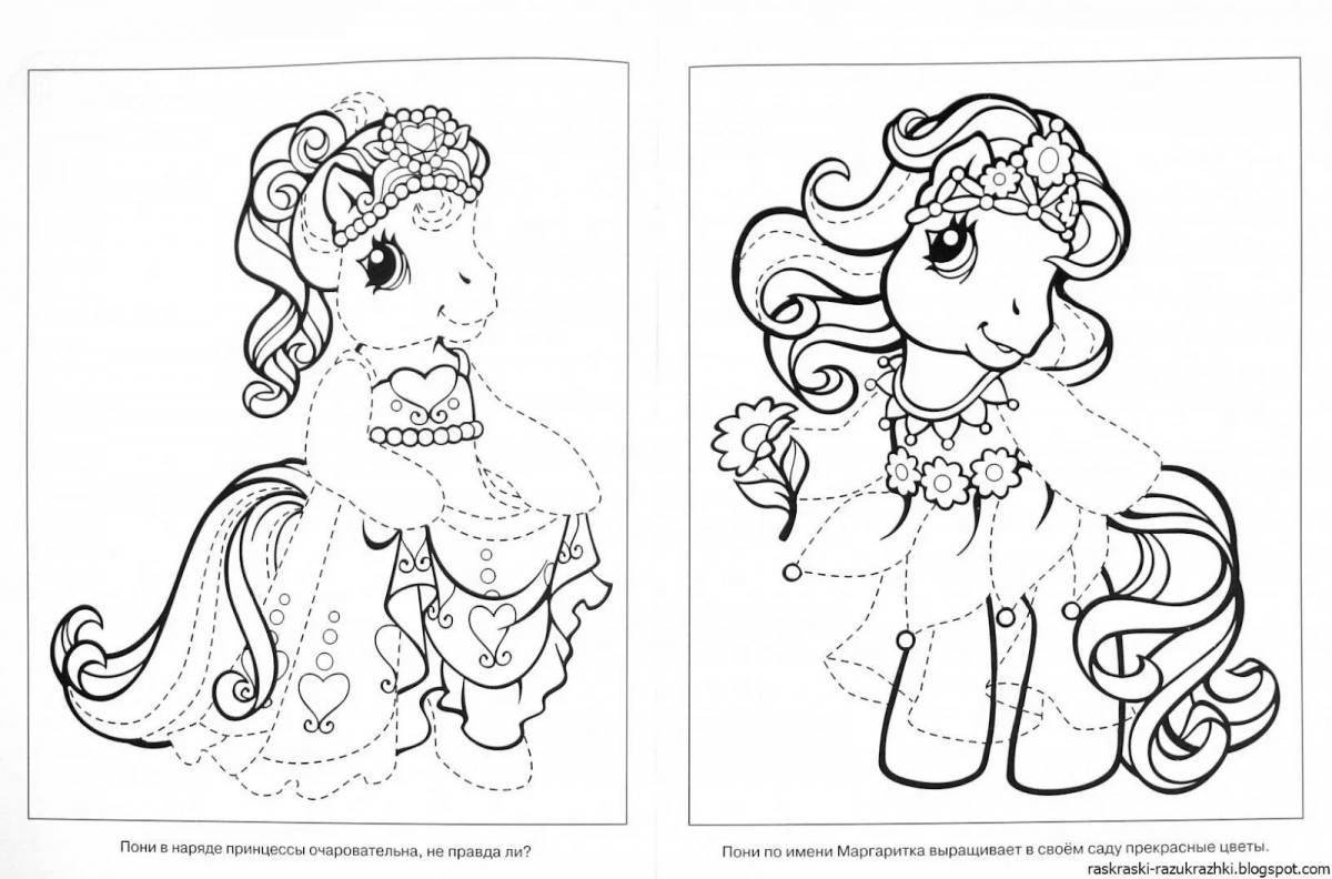 Charming educational coloring book for girls 5-6 years old