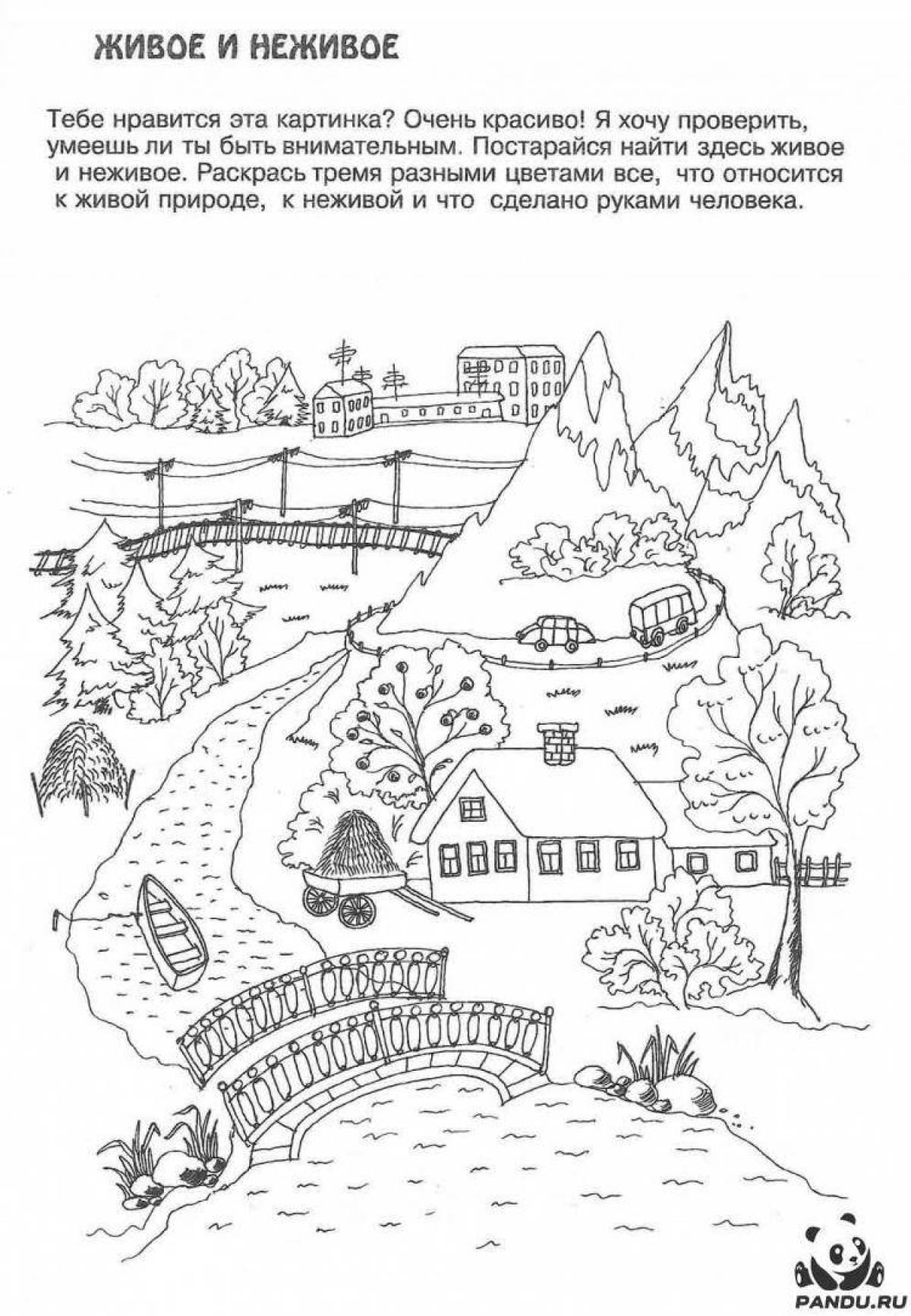 Entertaining coloring around the world Grade 2 with assignments