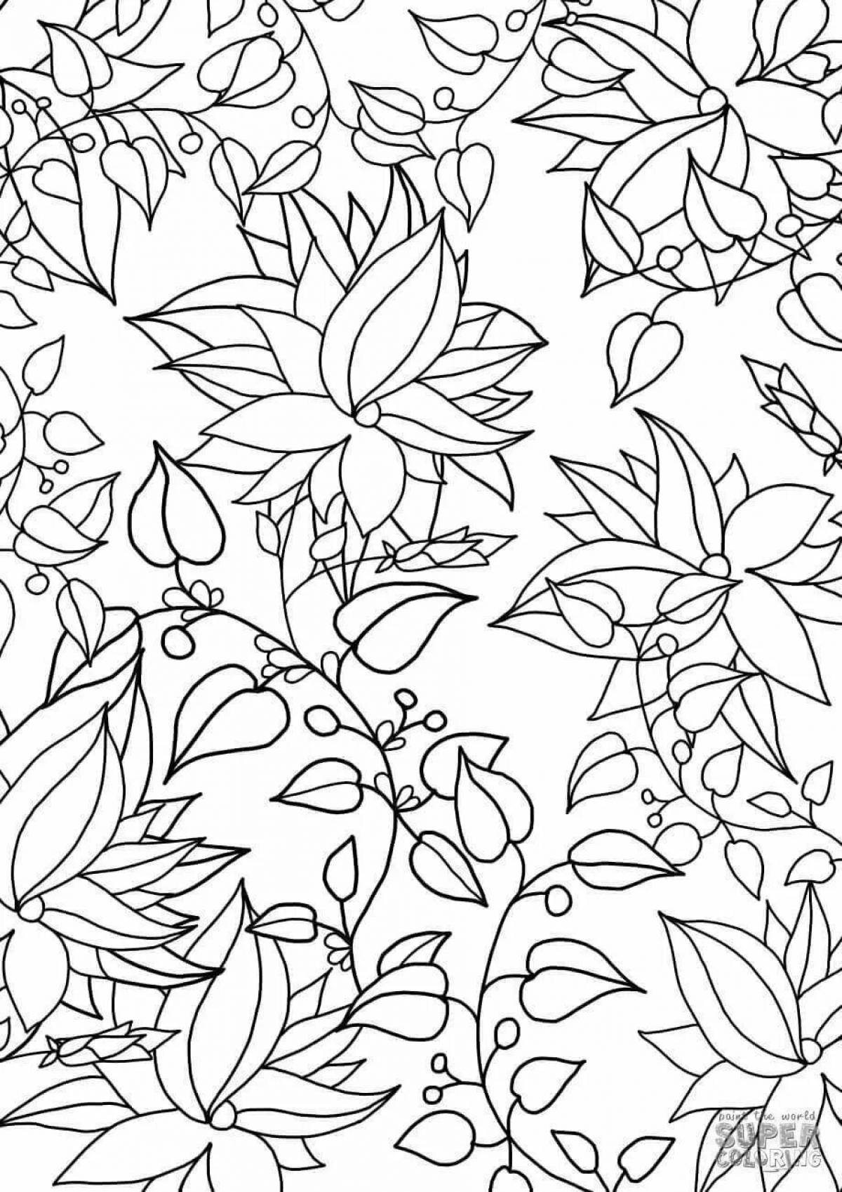 Color-lively coloring page full page for kids