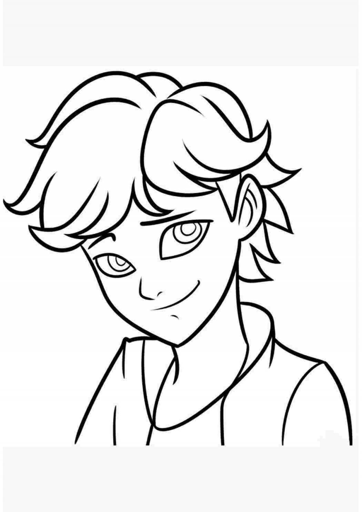 Photo Cute ladybug and super cat Adrian