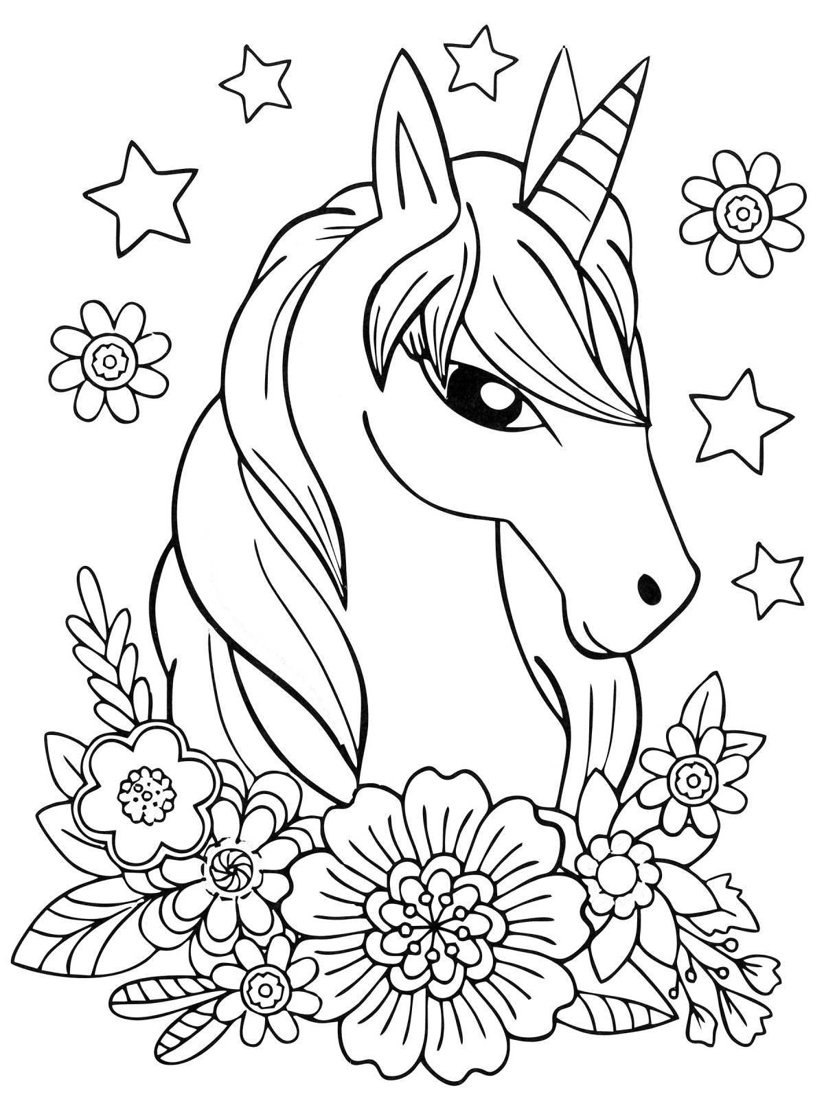 Exquisite coloring book for girls 9-10 years old