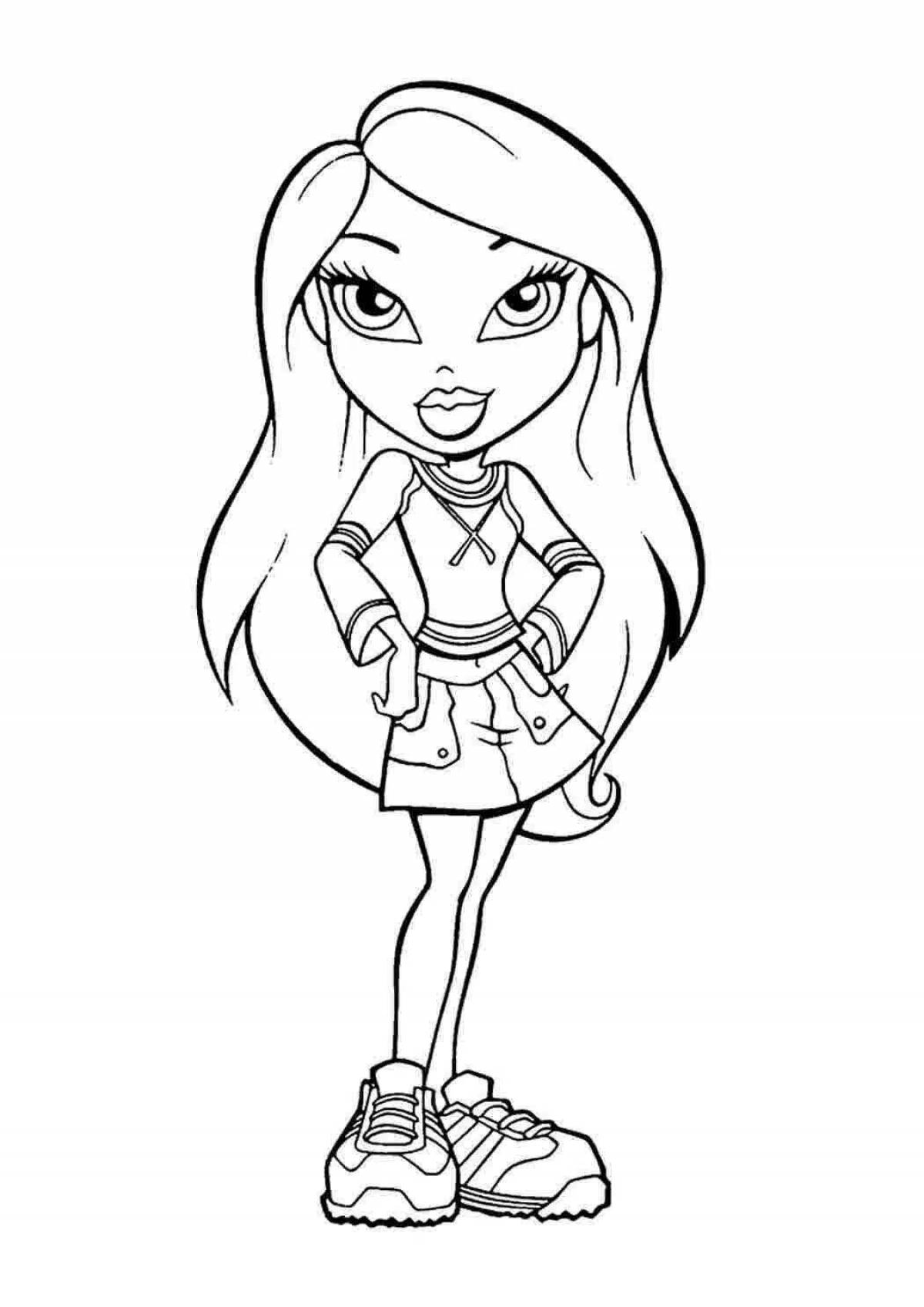 Photo Beautiful coloring book for girls 9-10 years old