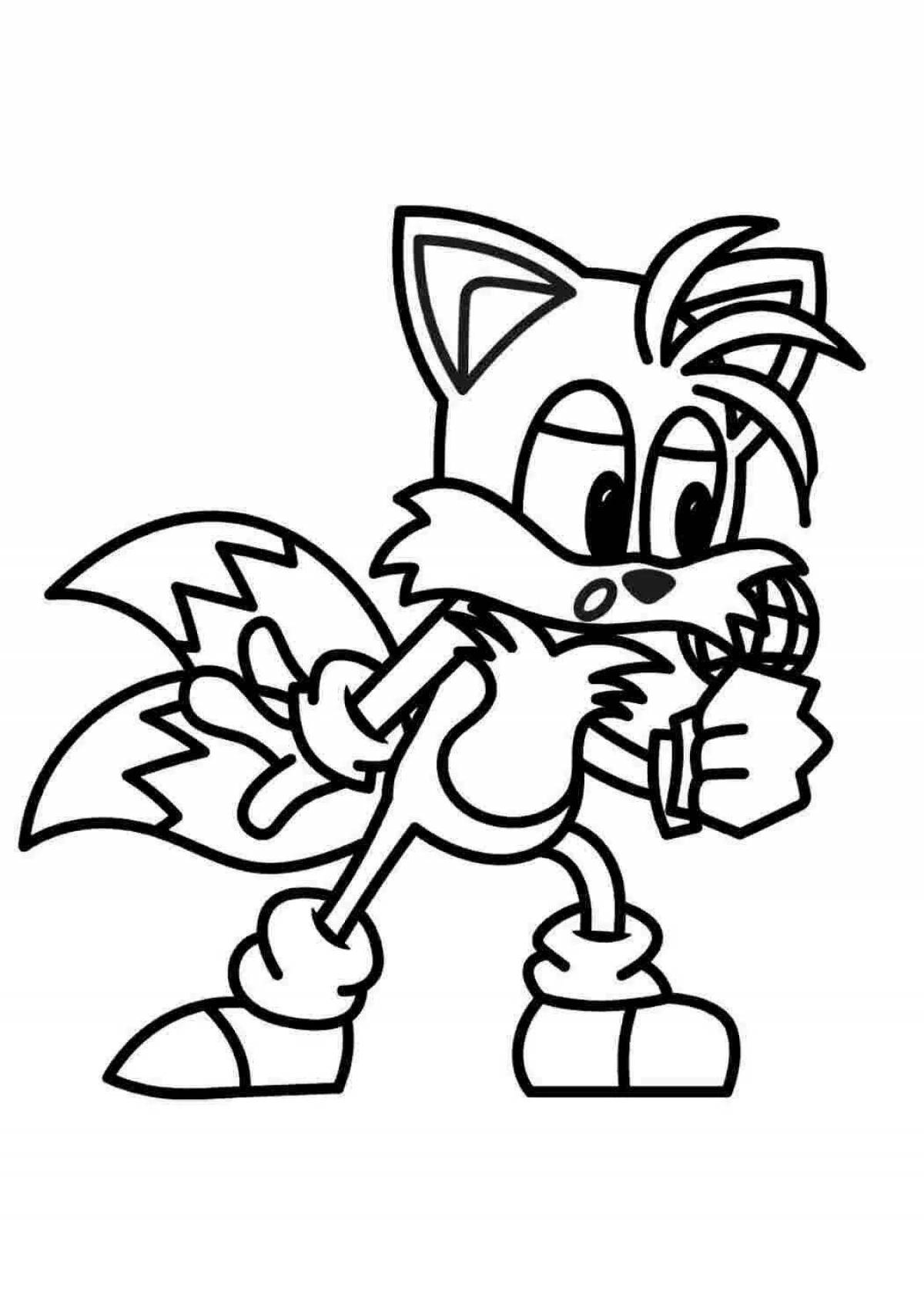 Fun tails coloring pages
