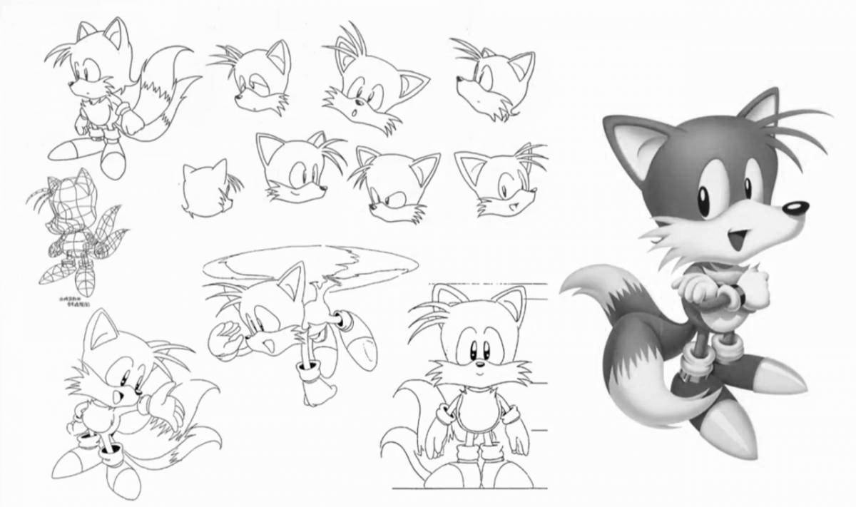 Photo Animated tails coloring book