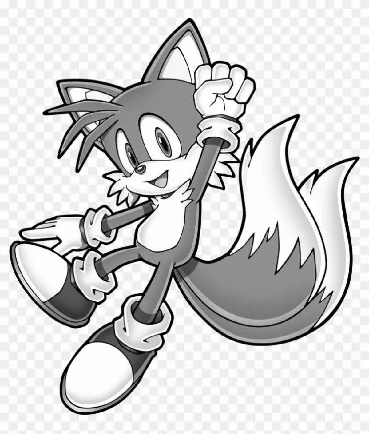 Coloring page tails