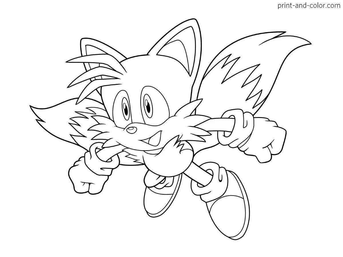 Waving tails coloring pages