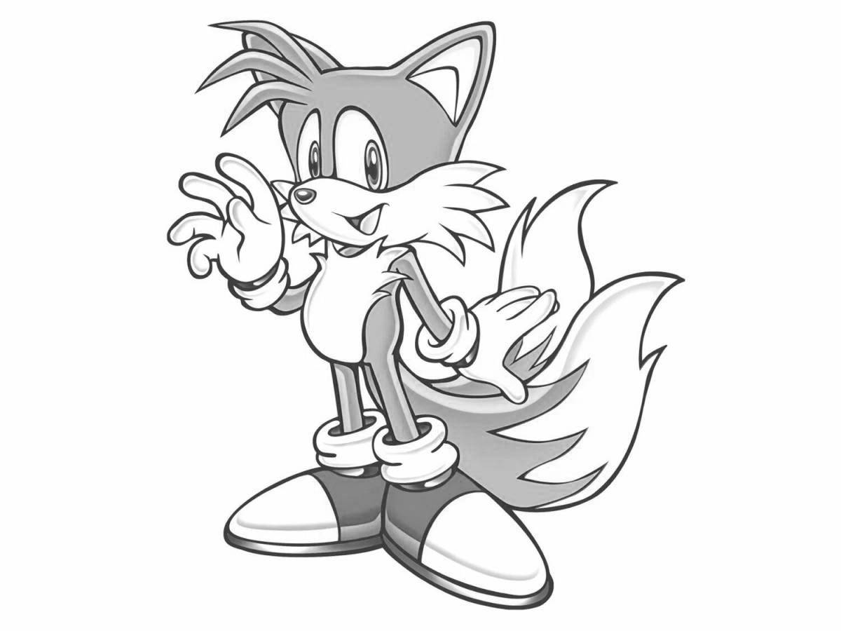 Wispy coloring page tails