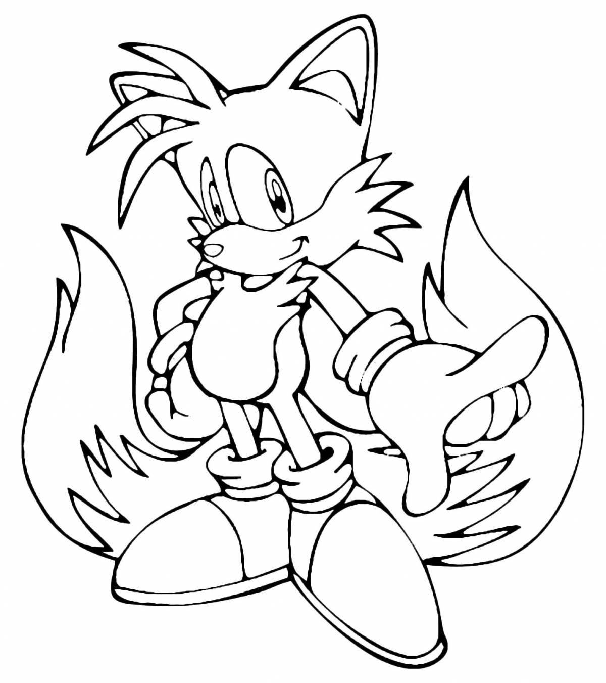 Shimmery tails coloring page