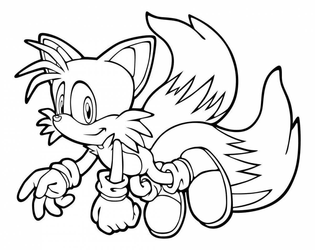 Glowing tails coloring book