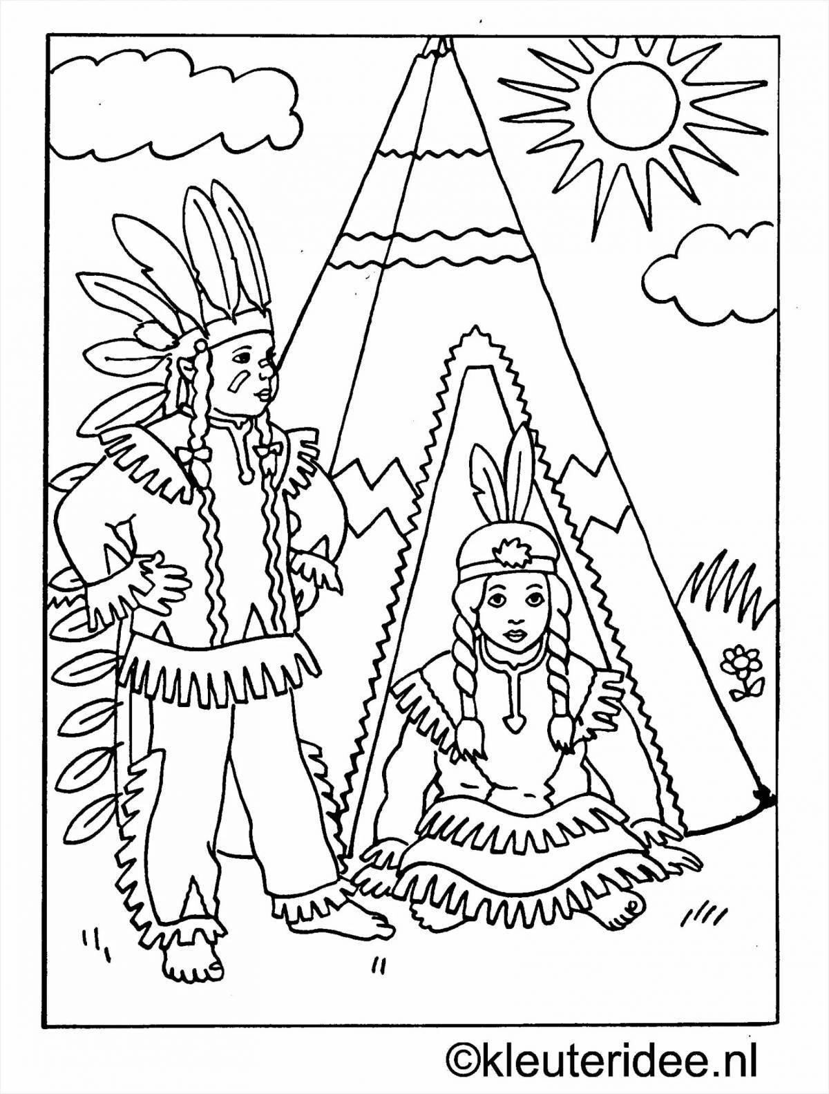A fascinating Indian coloring book