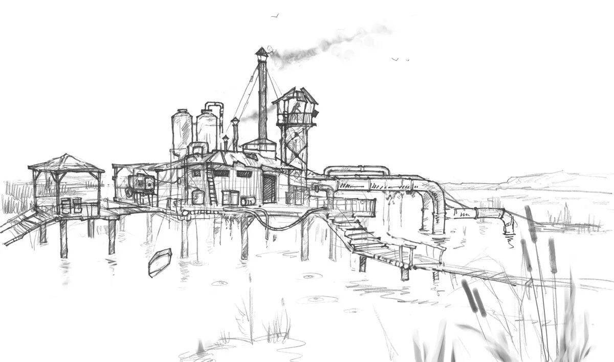 Блестящая припять раскраска