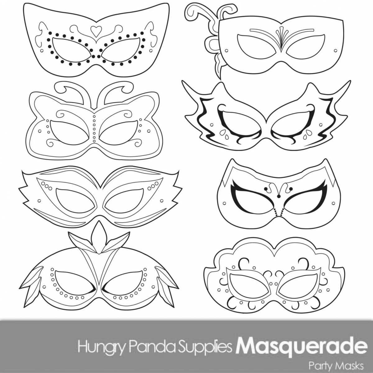 Amazing coloring masquerade