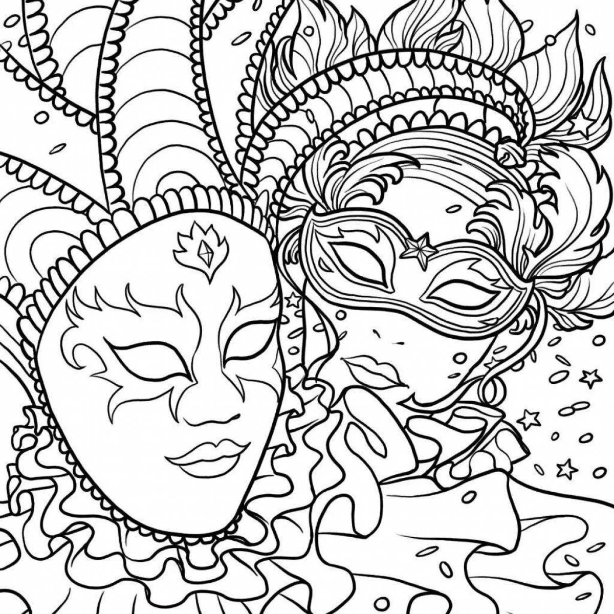 Coloring page shining masquerade