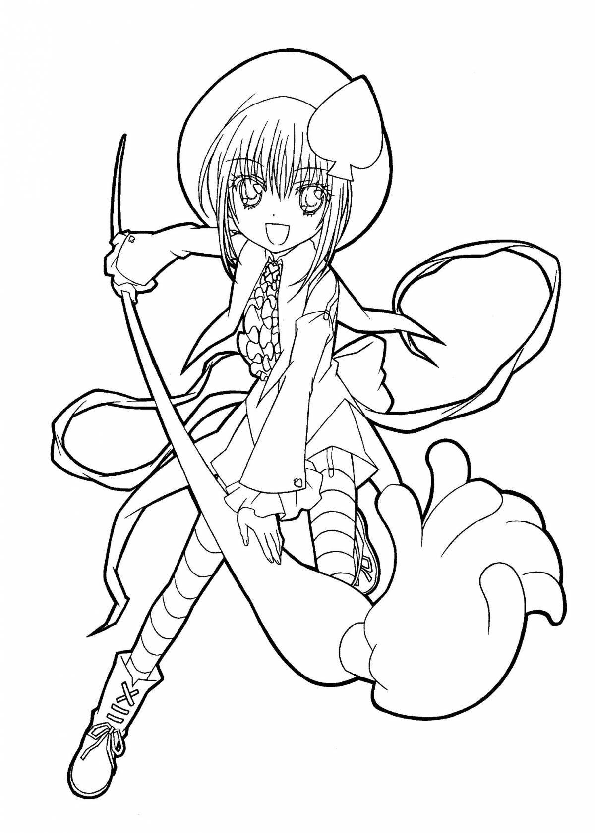 Coloring book gorgeous chara