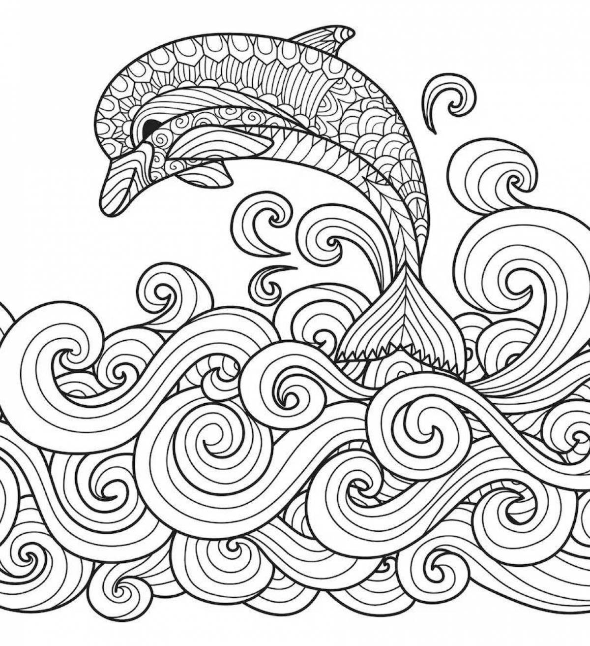 Fascinating zentangle coloring book