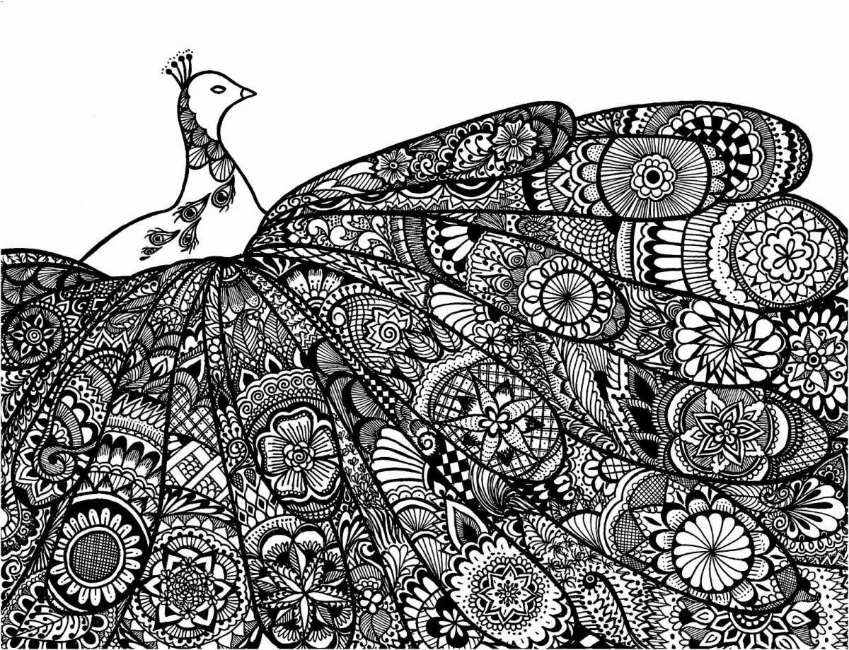 Photo Great zentangle coloring book
