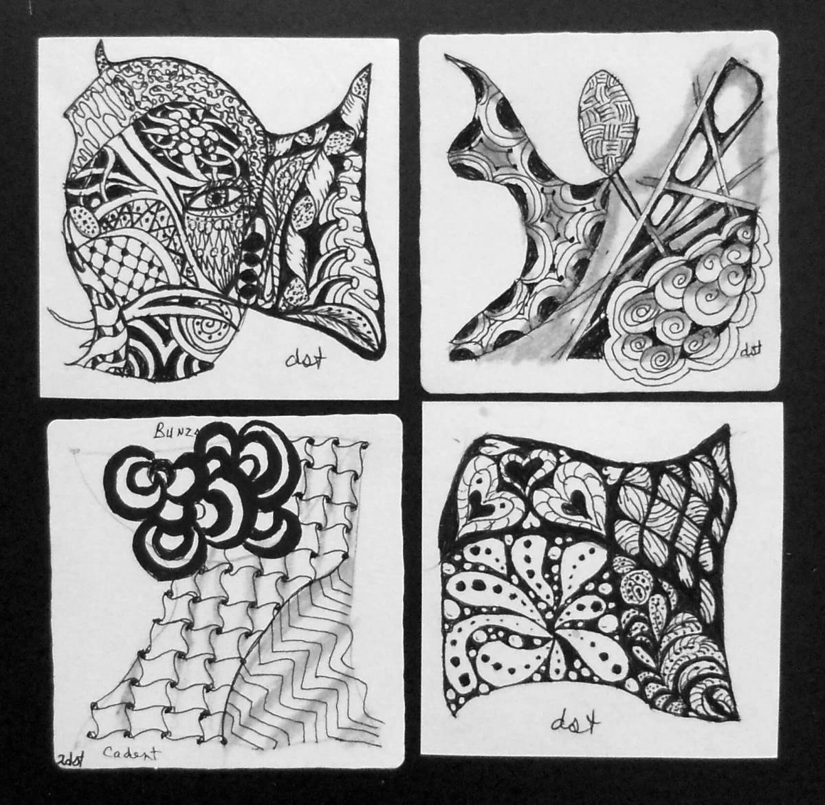 Radiant zentangle coloring book