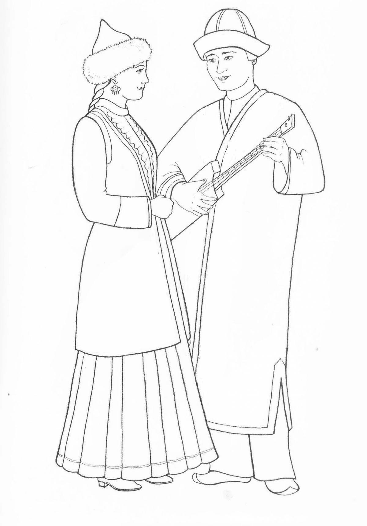 Radiant Tatars coloring page