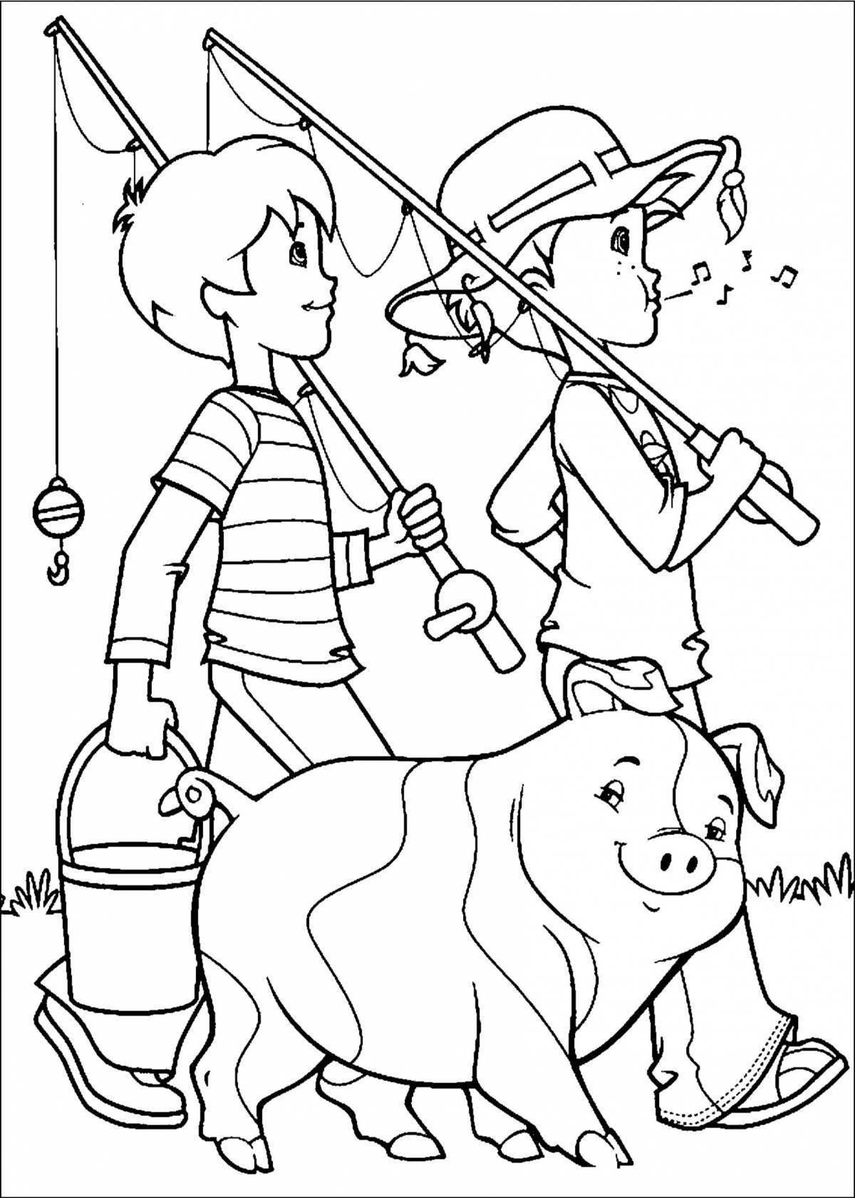 Color-magnet hobby coloring page