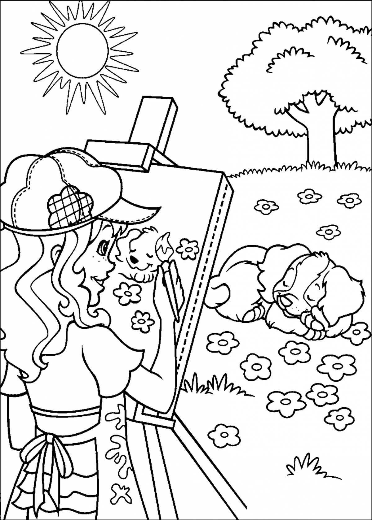 Attractive hobby coloring