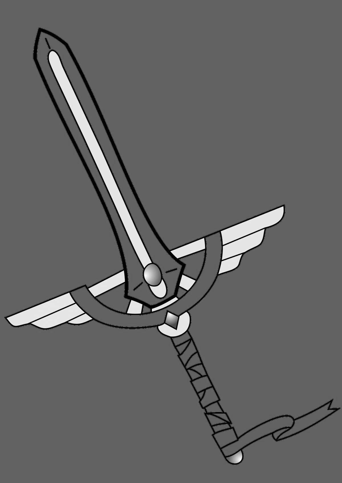 Photo Coloring page dazzling saber