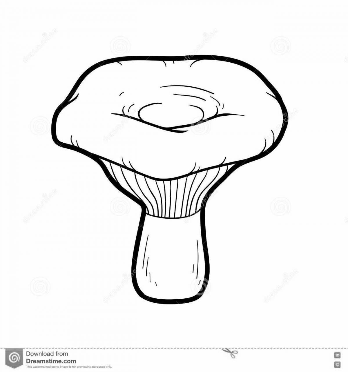 Coloring cute russula