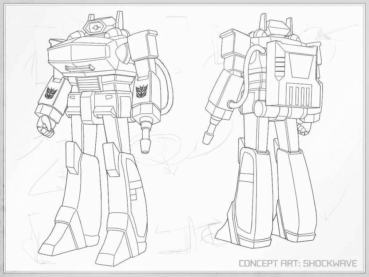 Shockwave bright coloring page