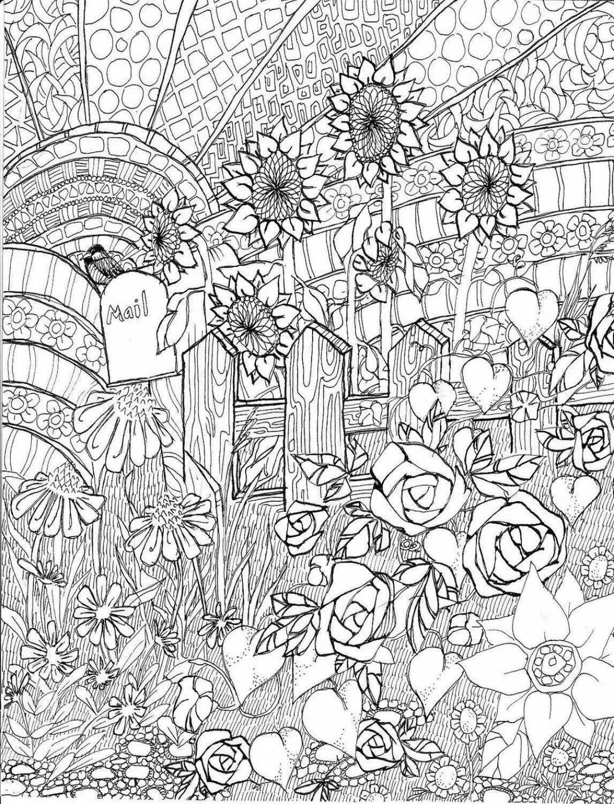 Color-frenzy coloring page