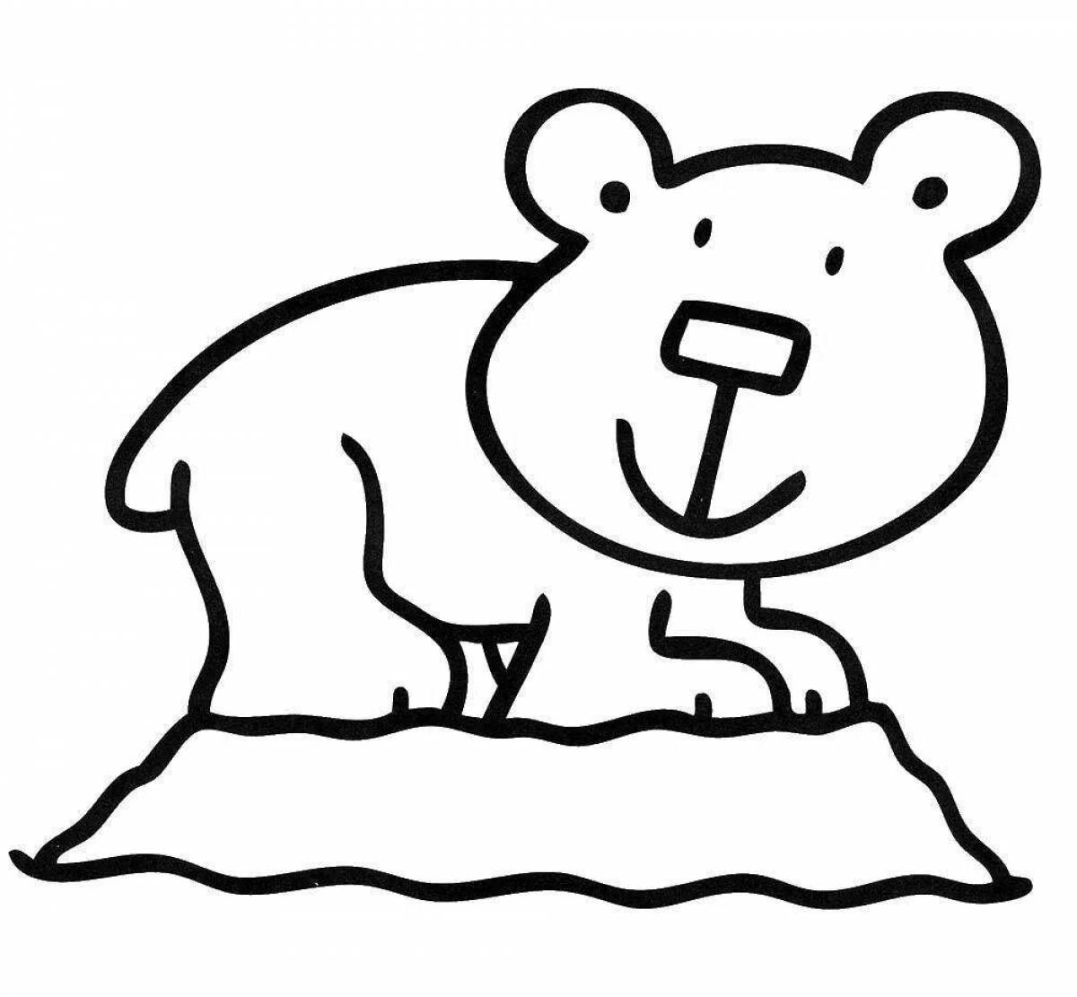 Curious bear coloring book