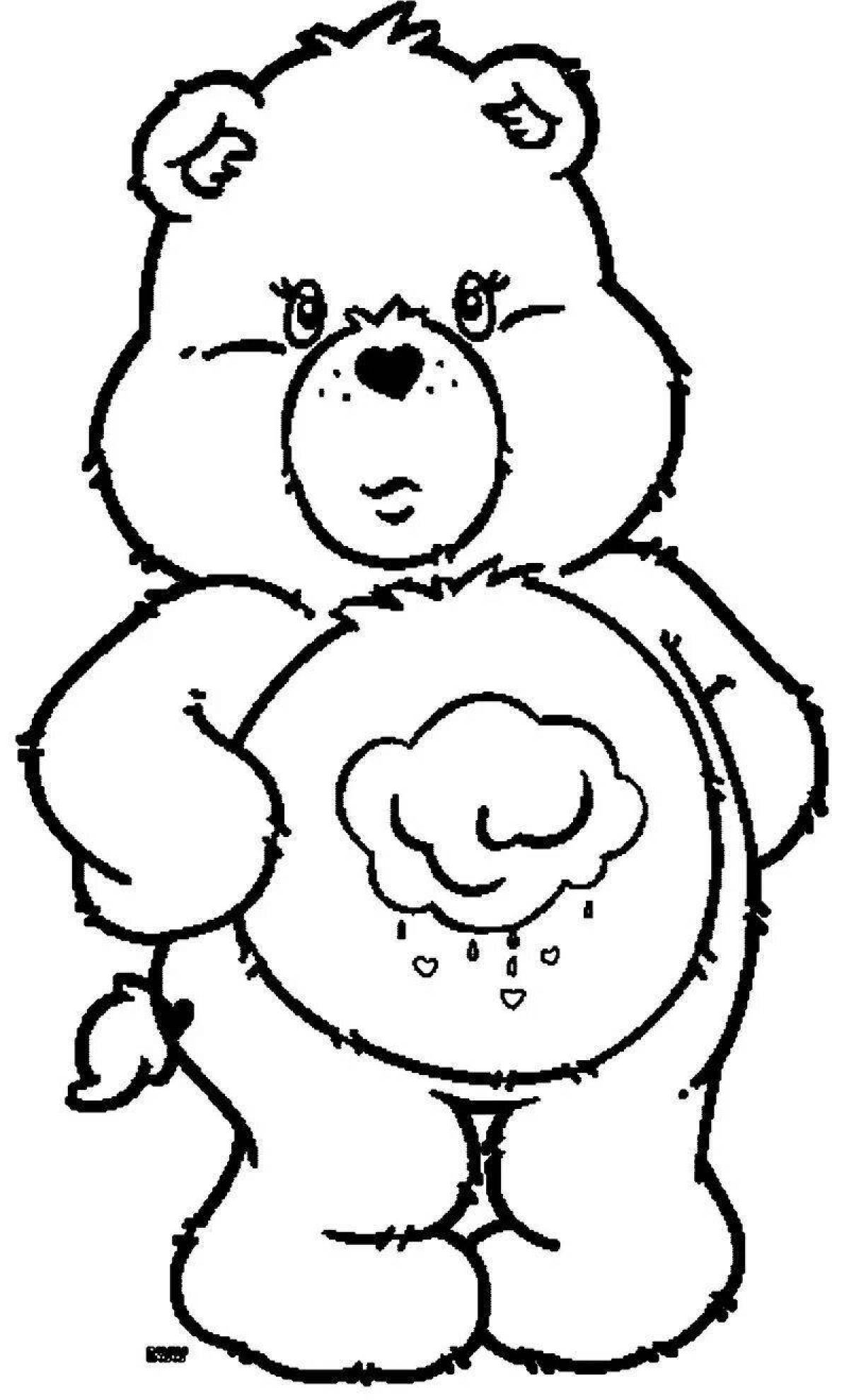 Love bear coloring book