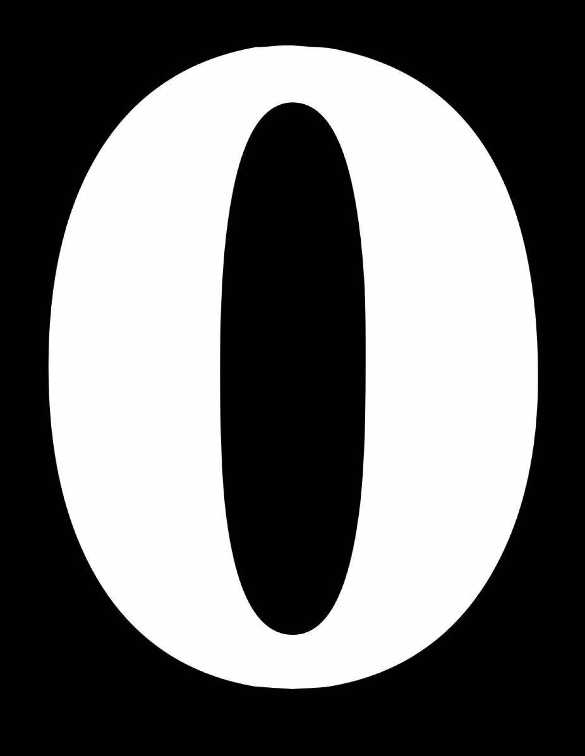 Outstanding coloring page zero