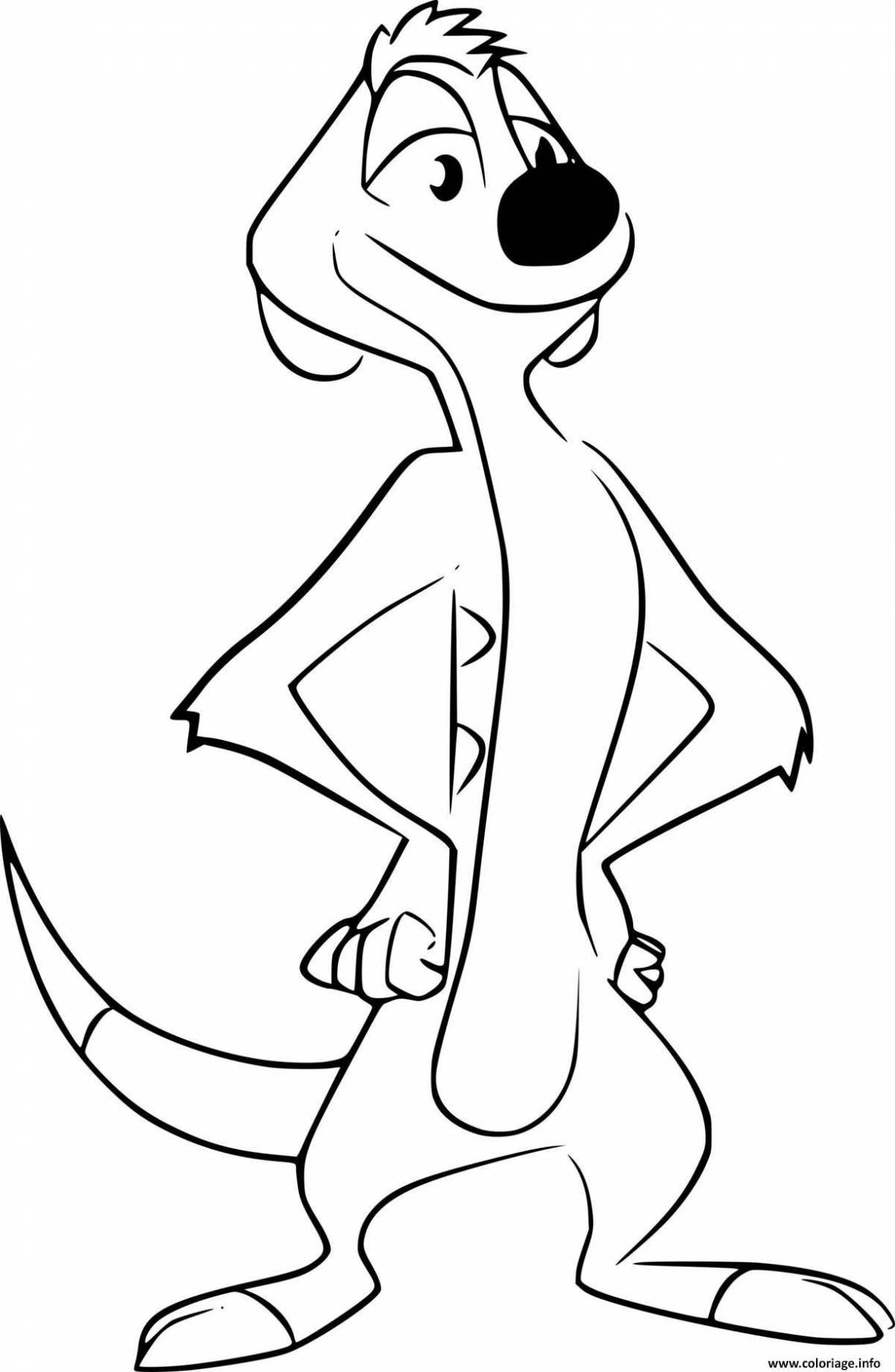 Coloring elegant timon