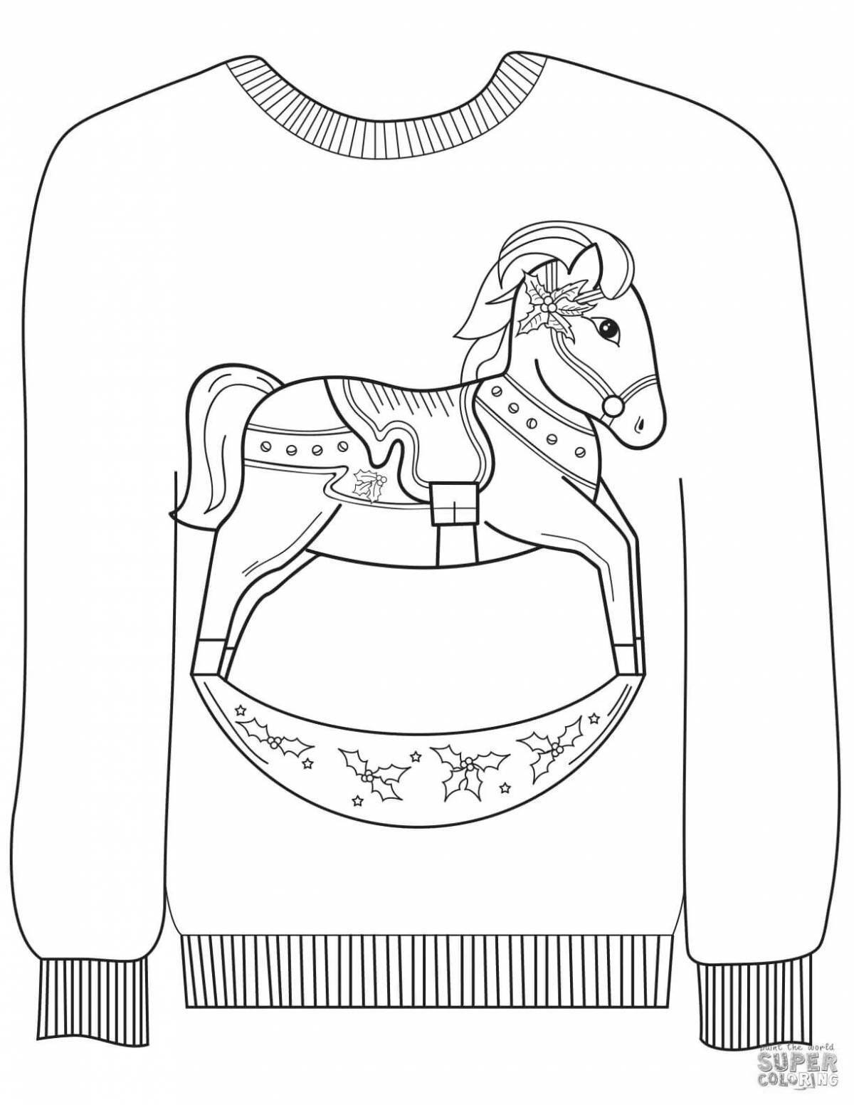 Fat jumper coloring page