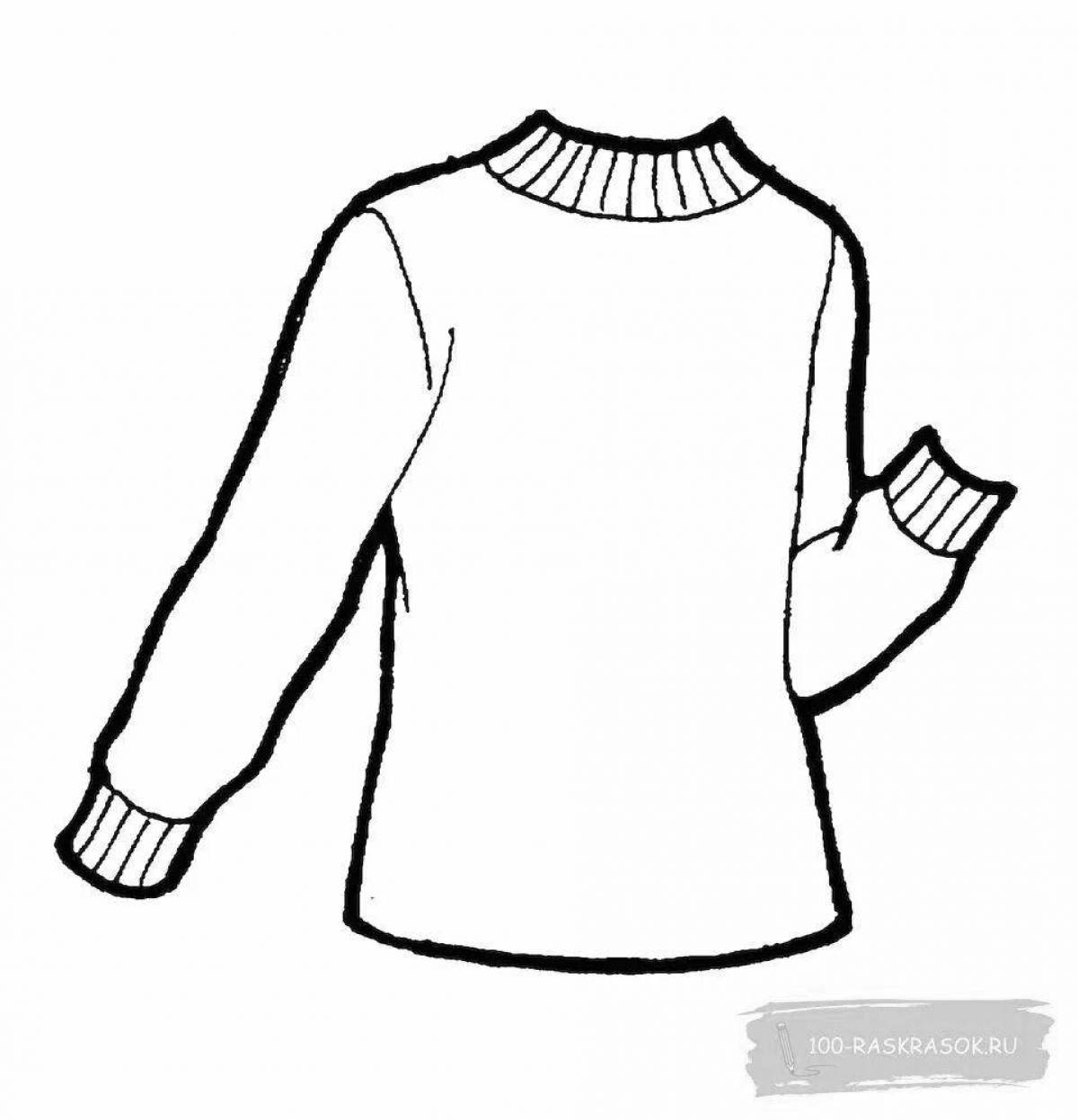Gorgeous jumper coloring page