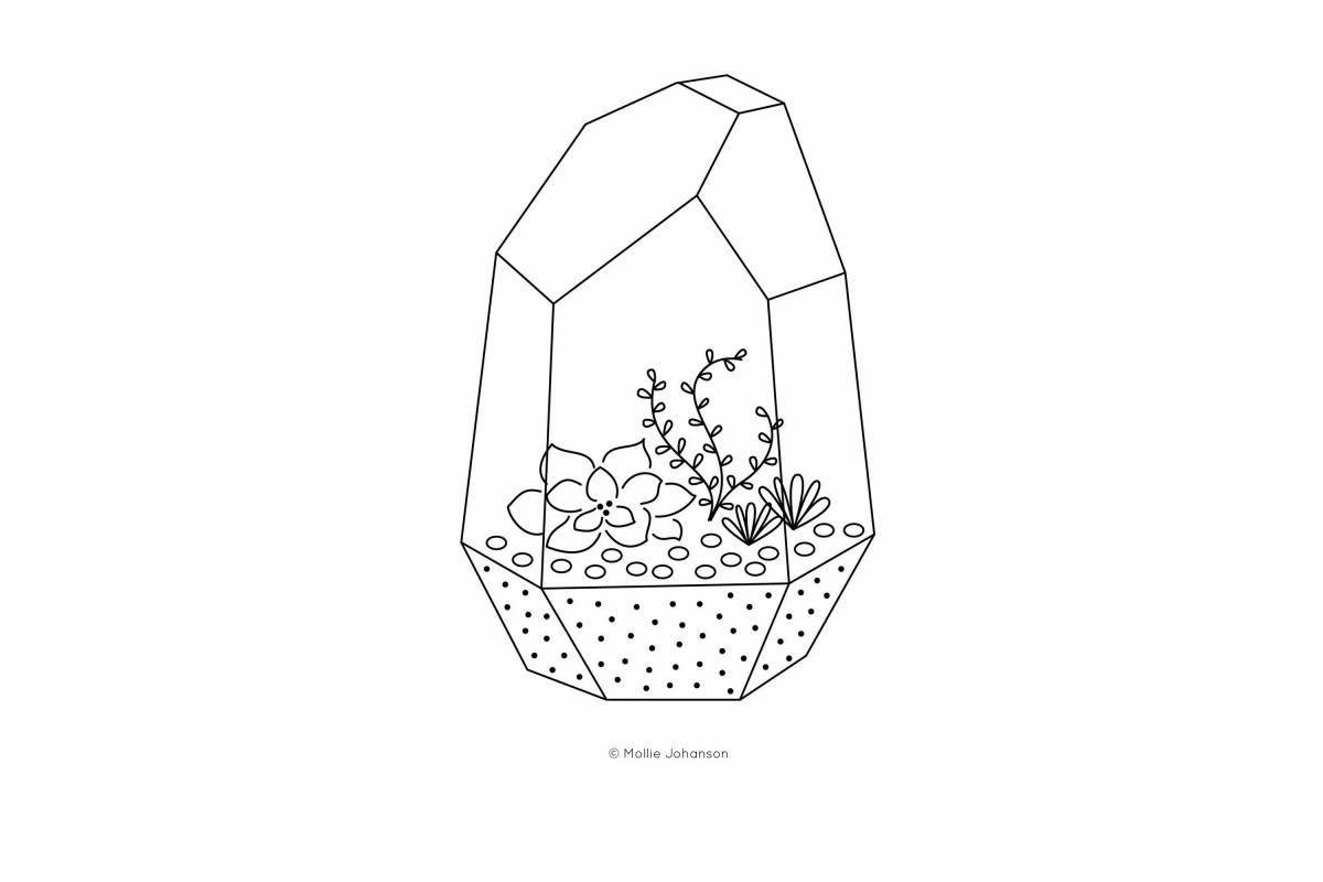 Coloring exotic terrarium