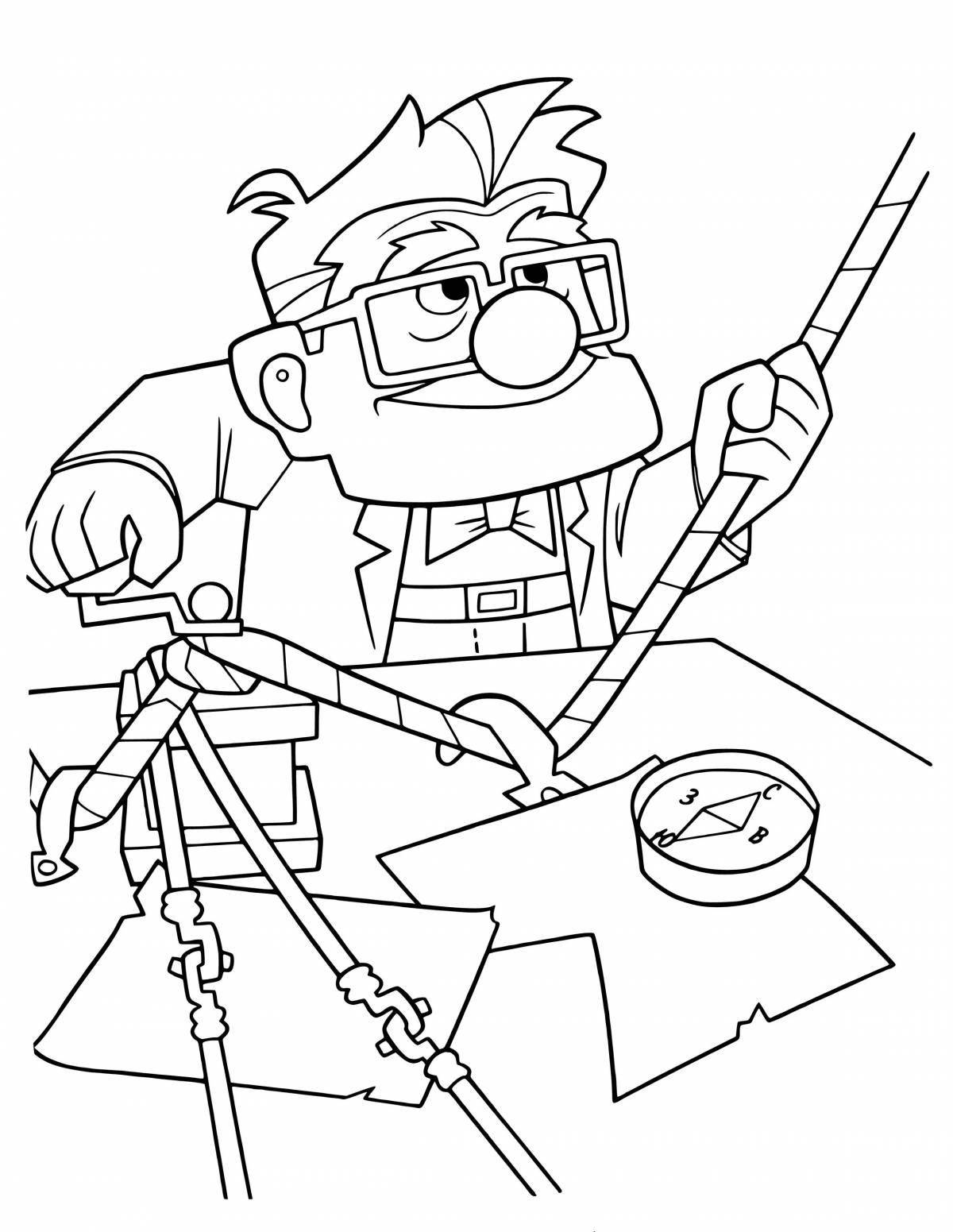 Magic coloring page up