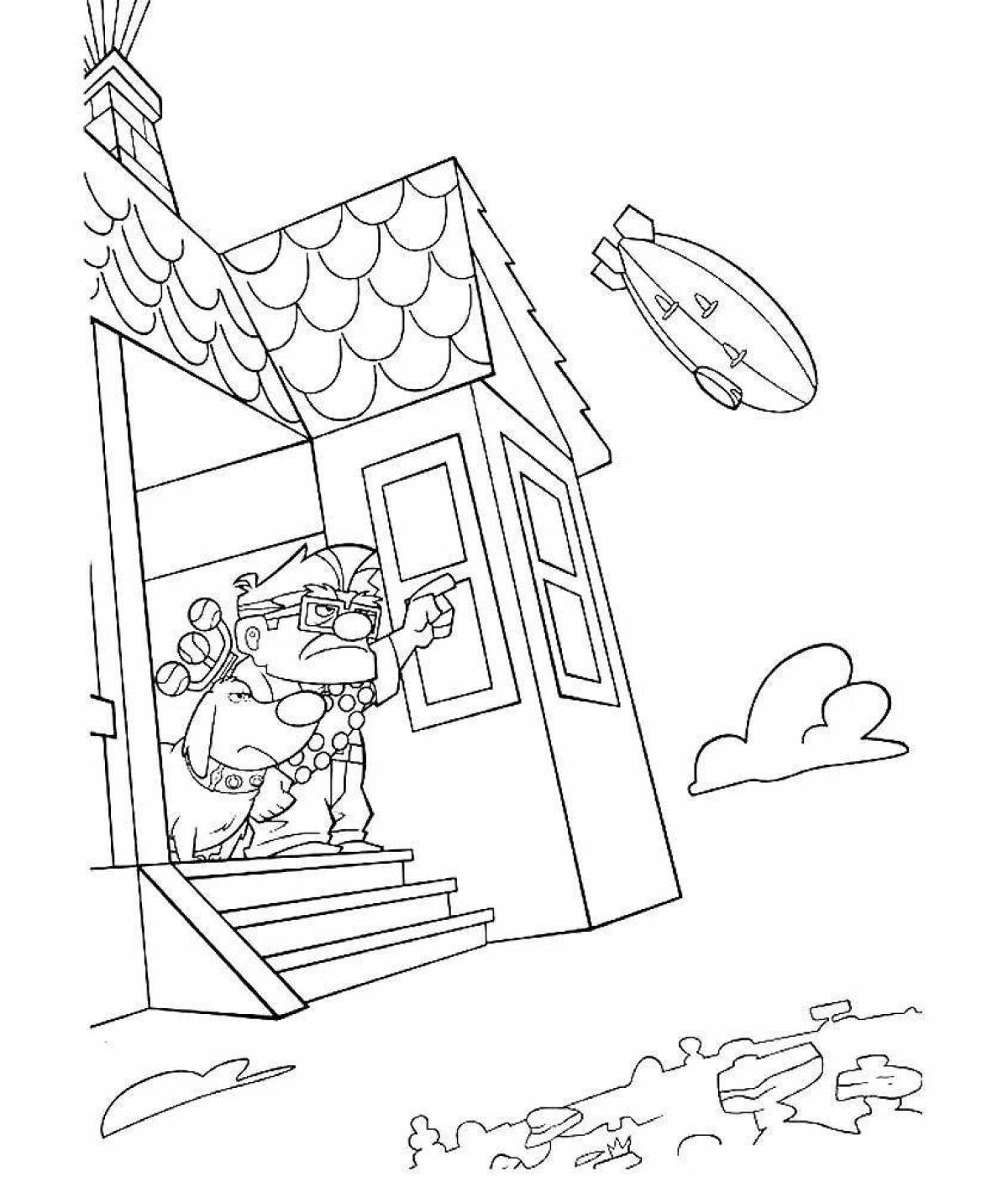 Luminous coloring page up