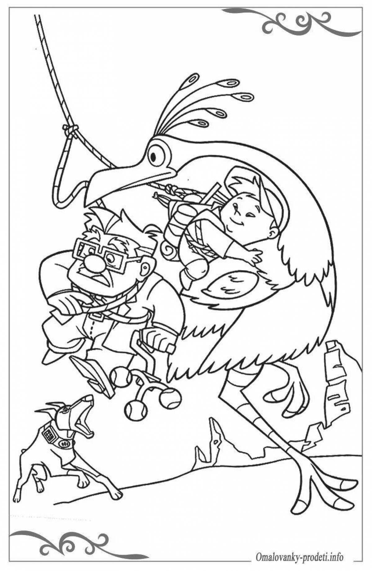 Brilliant coloring page up