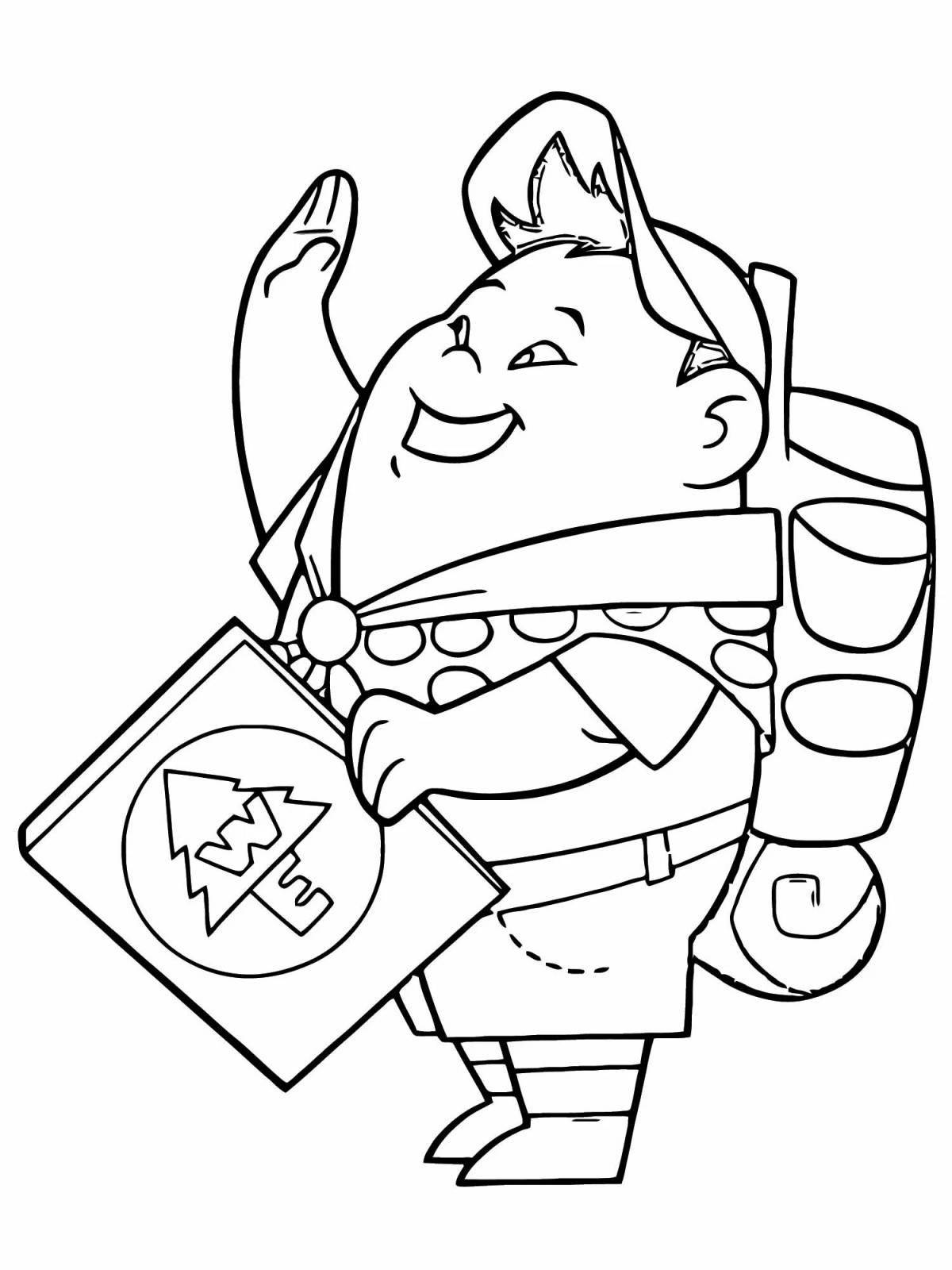 Solar coloring page up