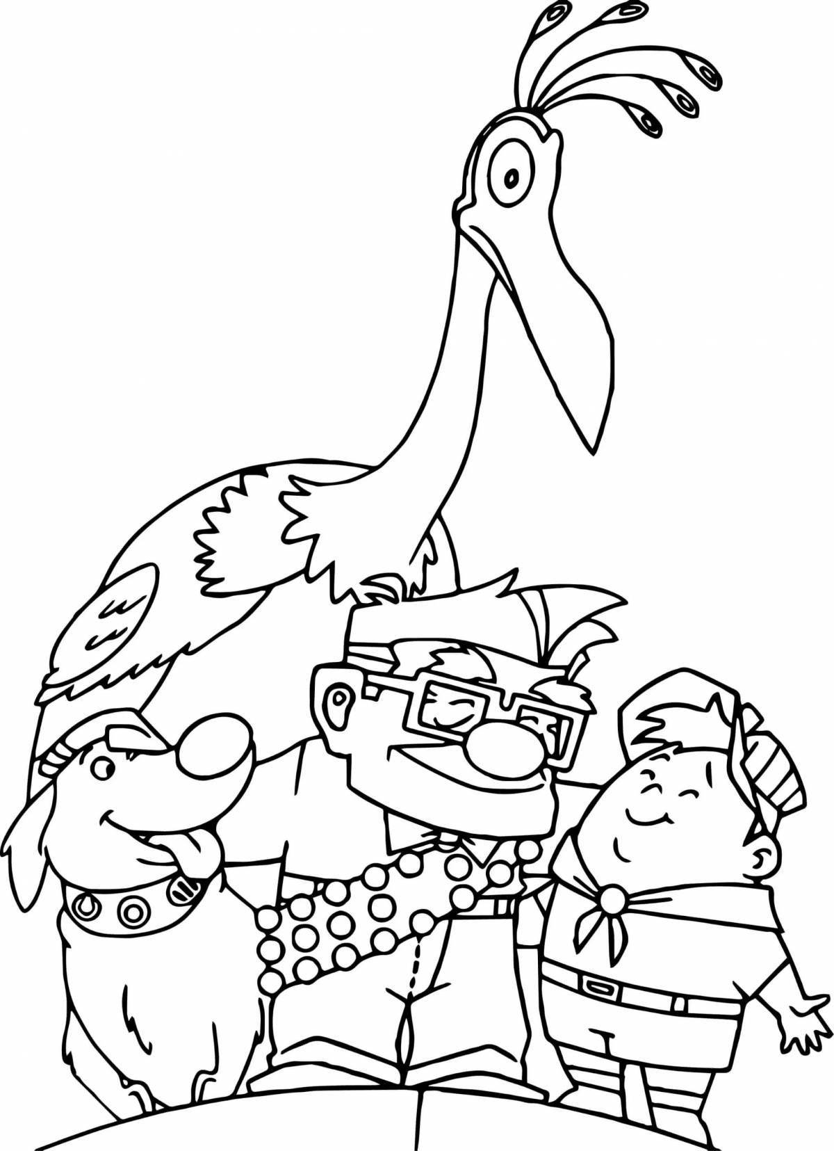 Bold coloring page up